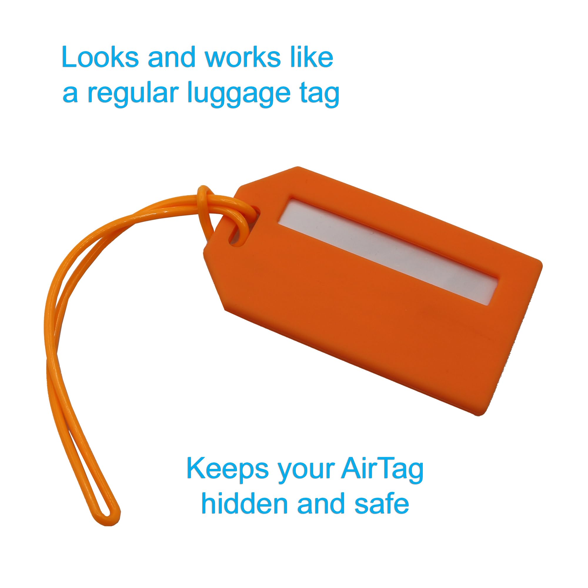 Amazon.com: Luggage Tag with Hidden Compartment for AirTag (1-Pack
